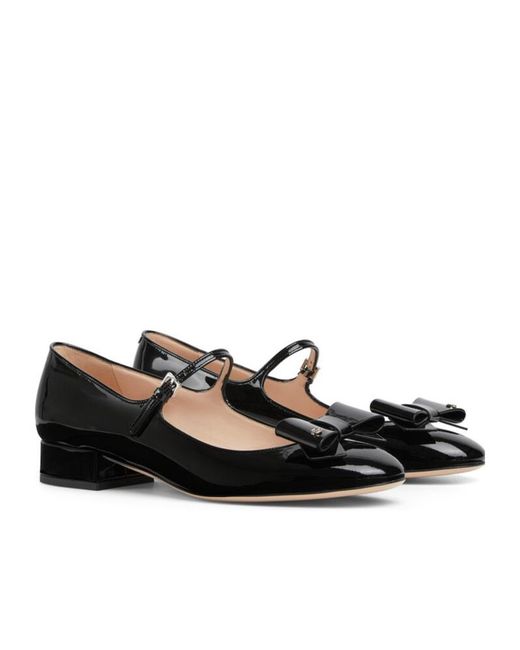 Gucci Black Ballet Flat With Bow
