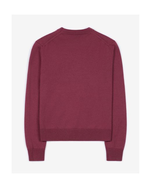 KENZO Red Tiger-Patch Knitted Jumper