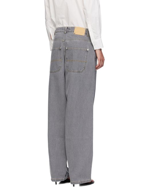 GIMAGUAS Gray Five-Pocket Jeans