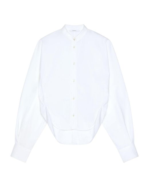 Givenchy White Slashed Poplin Shirt