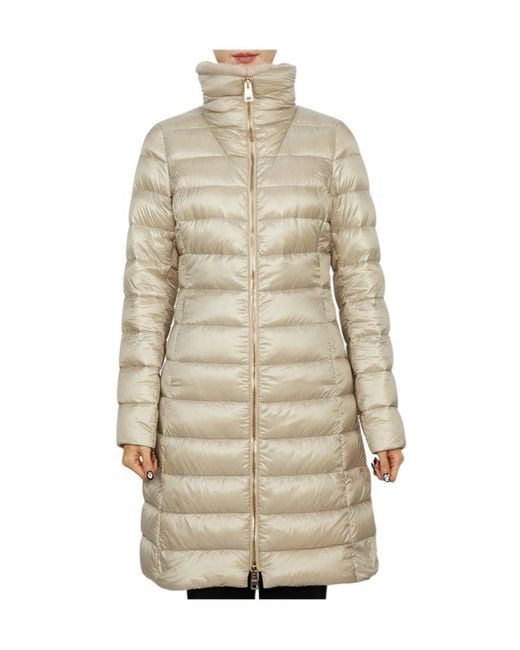 Herno Natural Faux-Fur Collar Coat