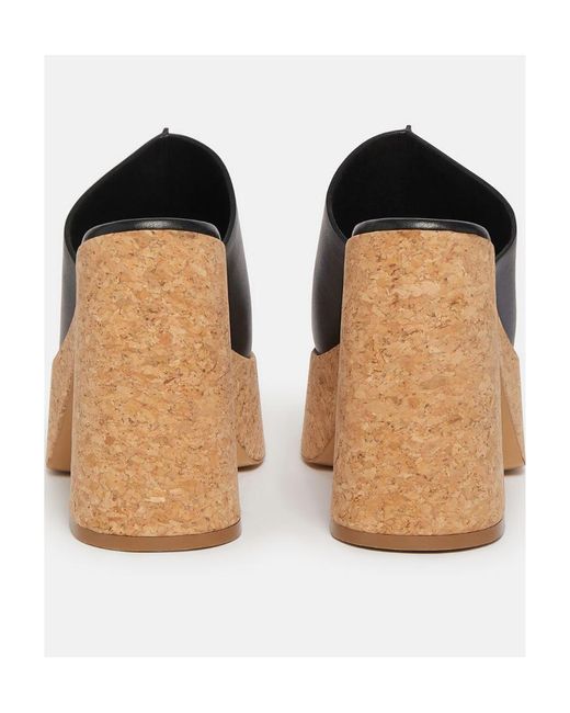 Stella McCartney Blue Logo Printed Platform Sandals