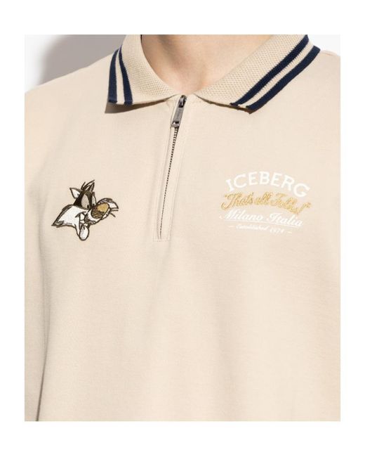 Iceberg Natural Polo With Logo for men