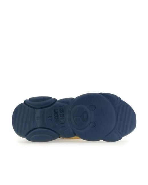 Moschino Blue Logo Low-Cut Casual Shoes