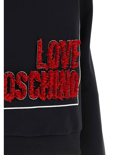 Moschino Black 3D Logo Sweatshirt