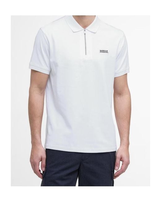Barbour White Innes Polo Shirt for men
