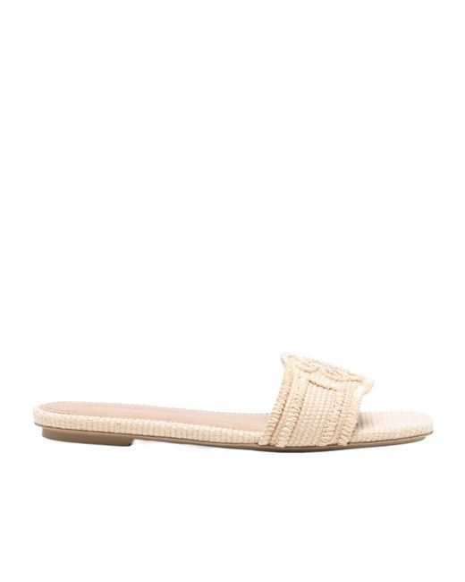 Emporio Armani Natural Woven Sandals