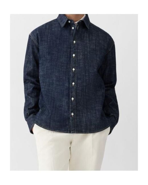 Jacquemus Blue Simon Denim Shirt for men