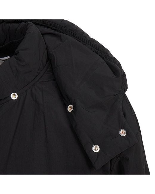 Wooyoungmi Black Padded Hood Jacket for men