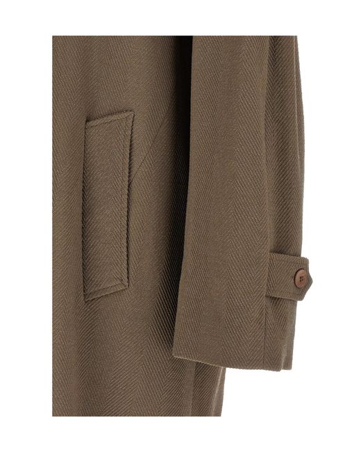 Magliano Brown Caligo Coat for men