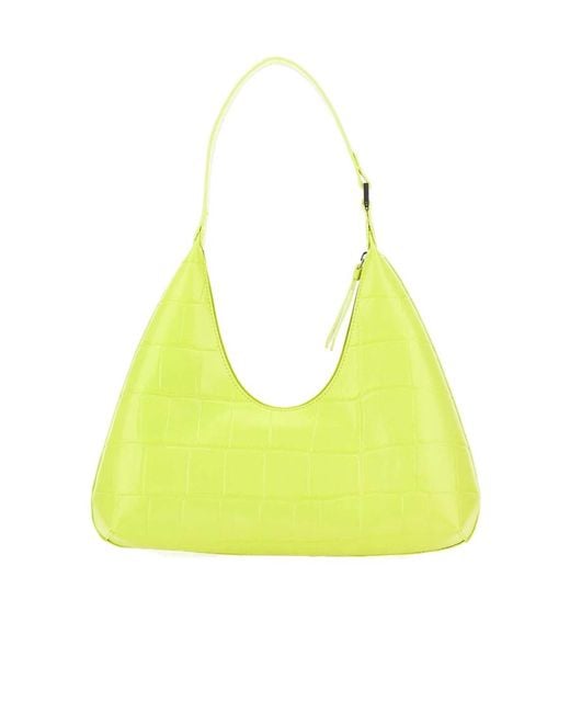 By Far Yellow Amber Leather Shoulder Bag
