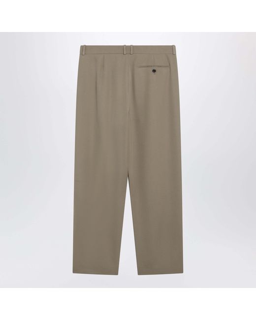The Row Natural Gianni Wool Trousers