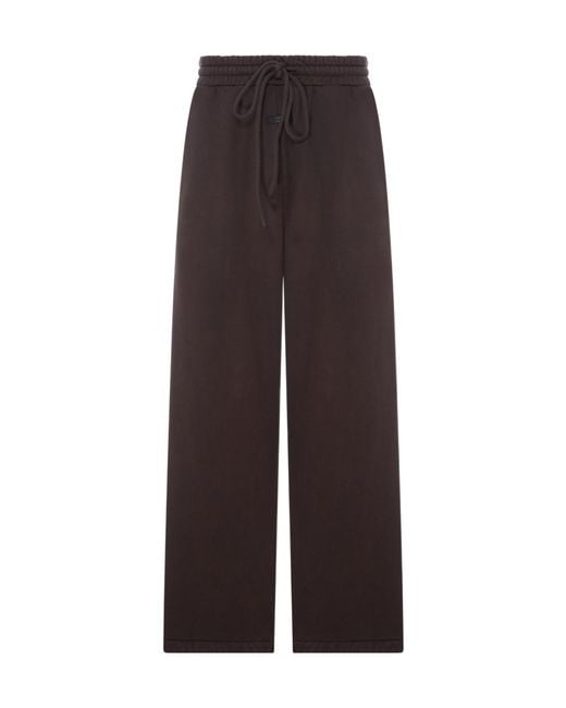 Fear Of God Brown Wide Leg Cotton Sweatpants for men