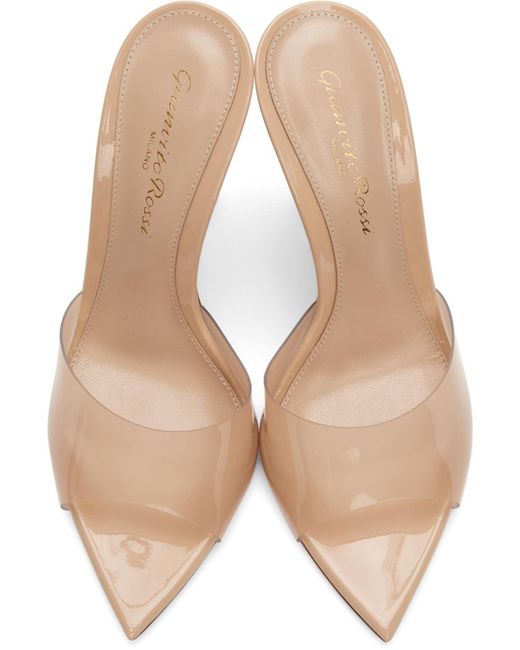 Gianvito Rossi White Pointed High-Heeled Sandals