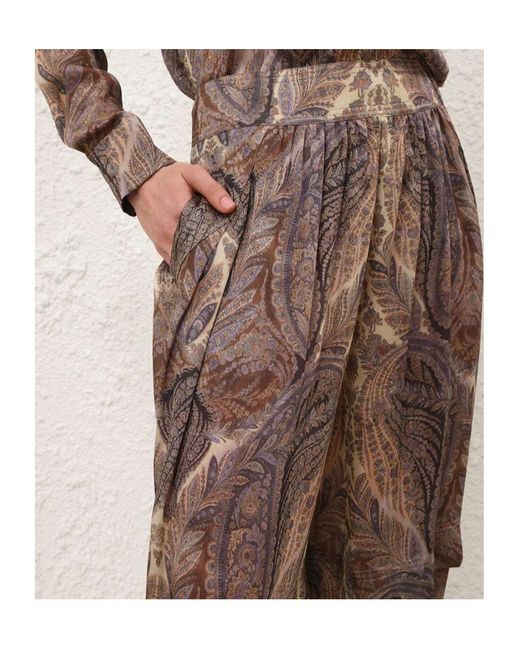 Zimmermann Brown Hypnotic Harem Pants