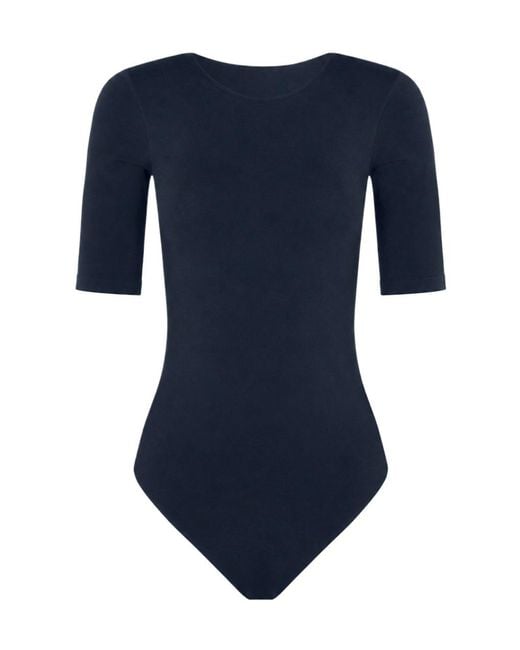 Wolford Blue Bahamas Bodysuit