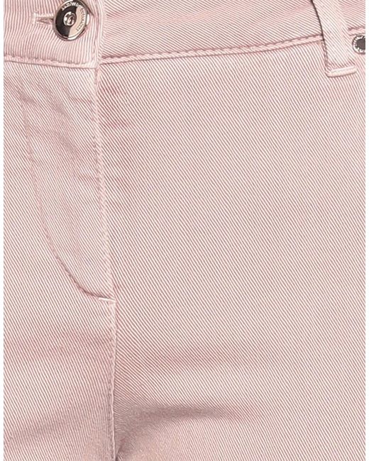 Brunello Cucinelli Pink Solid Color Denim Trousers