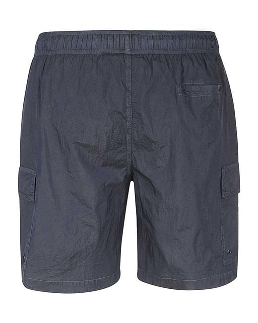Dondup Blue Drawstring Waist Swim Shorts for men