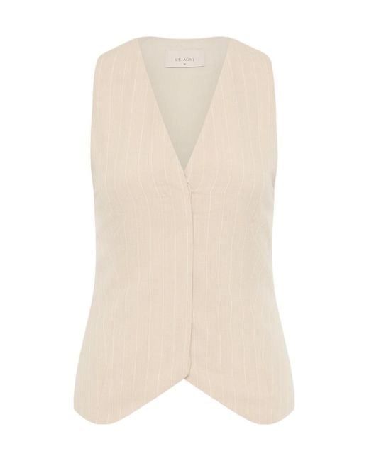 St. Agni Natural Button Vest