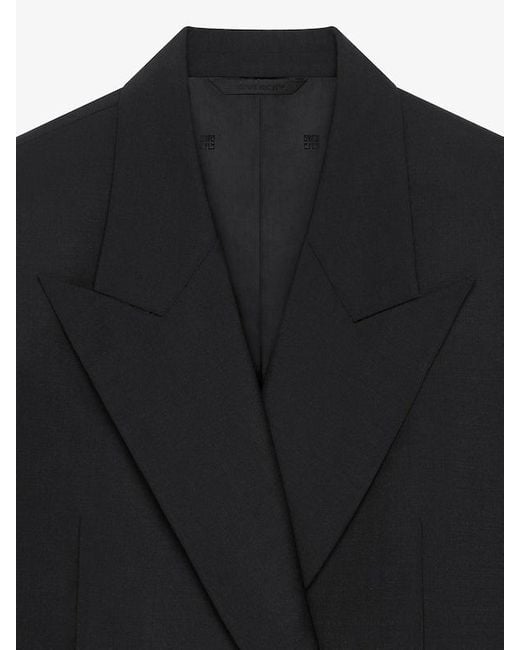 Givenchy Black Oversized Double-Breasted Jacket