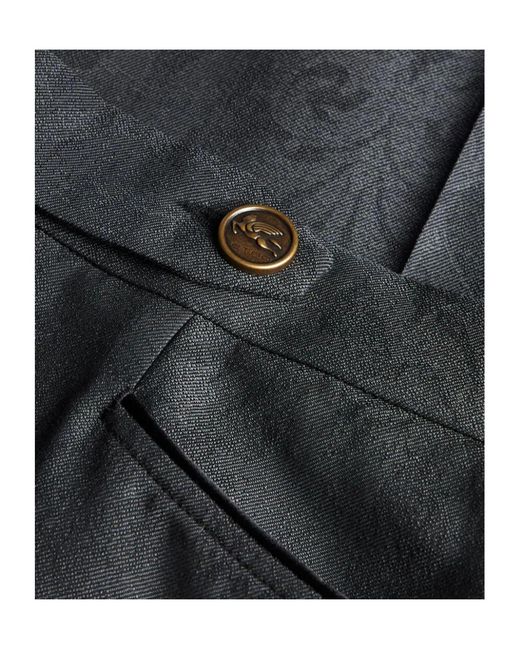 Etro Blue Straight Leg Twill Trousers