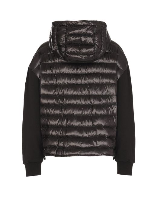 Herno Black Hooded Down Jacket