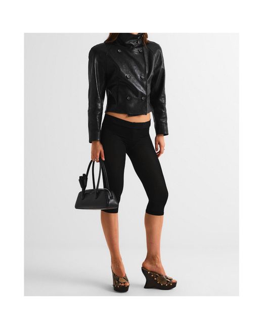 Magda Butrym Black Leather 04 Jacket