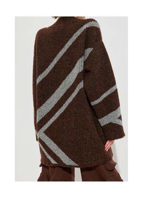 The Attico Brown The V-Neck Jumper