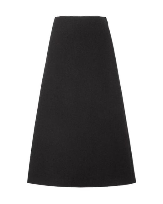 Fendi Black Wool Bouclé Skirt