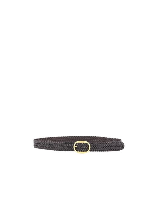 Tom Ford White Woven Leather Belt for men