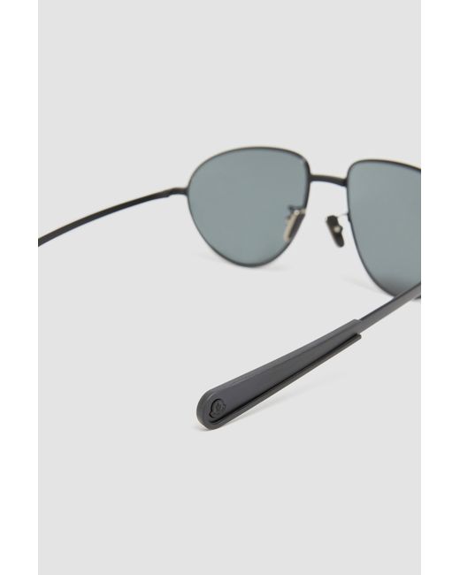 Moncler White Vizla Pilot Sunglasses
