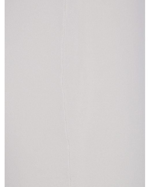 Entire studios White Ribbed Midi Skirt