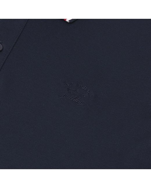 Paul & Shark Blue Short-Sleeved Polo Shirt for men