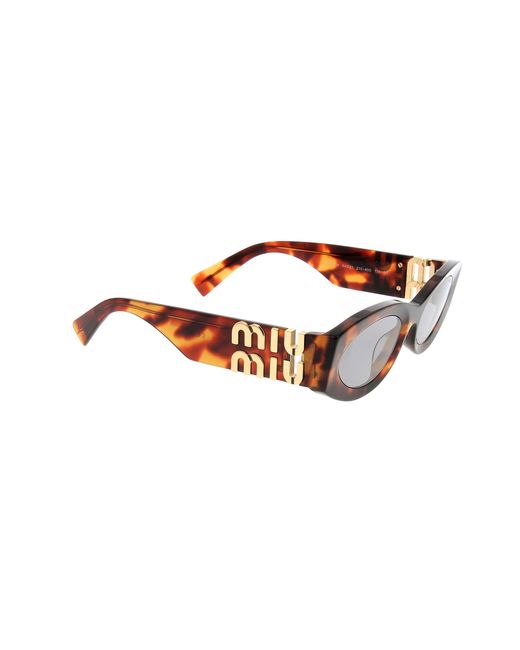 Miu Miu Black Eyewear Oval-Frame Sunglasses