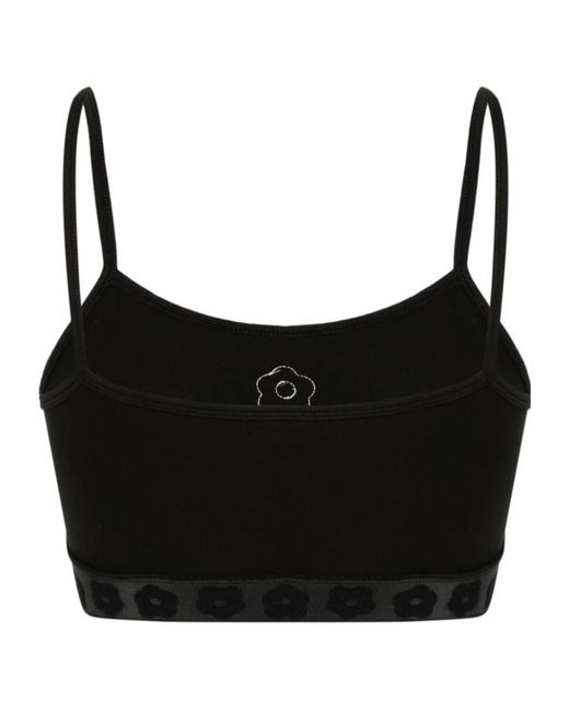 KENZO Black Logo Printed Sport Bra