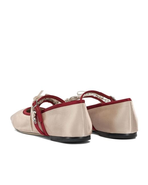 Jimmy Choo Brown Loli Ballet Flats