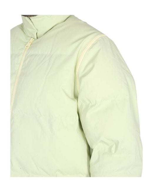 Sunnei Green Zippered Long-Sleeved Cotton Jacket for men