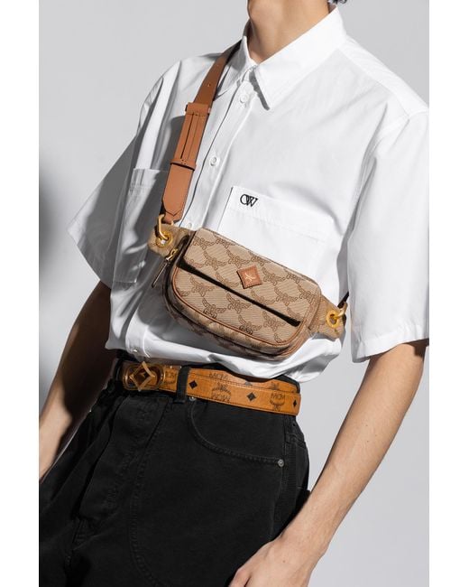 MCM Brown Emblem Pocket