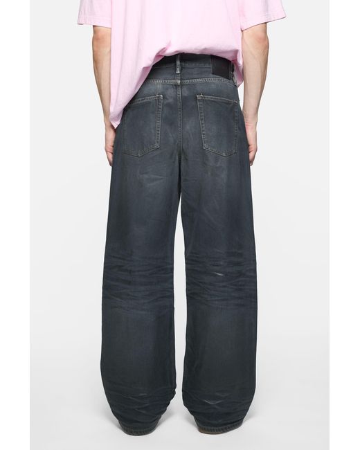 Acne Blue 1981 Logo-Patch Jeans for men
