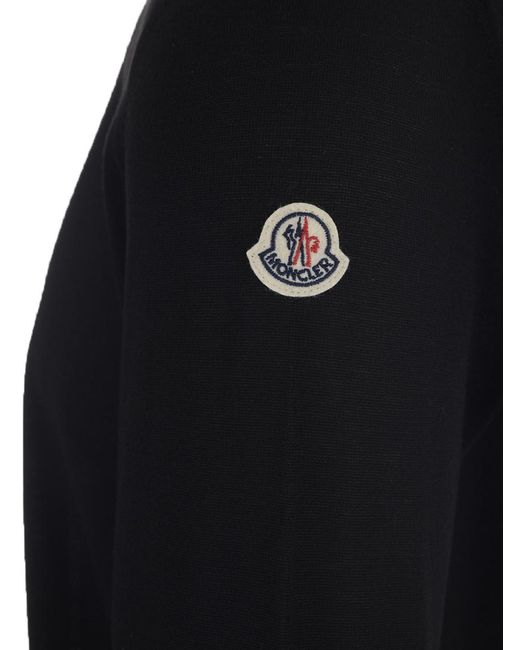 Moncler Blue Knitted Pullover for men