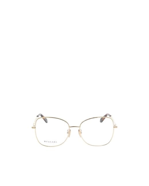 BVLGARI White Bulgari Butterfly Frame Glasses