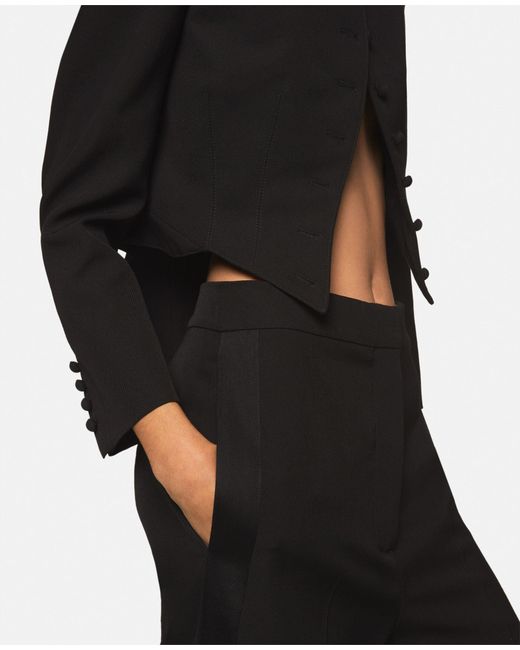 Stella McCartney Black Pleated Casual Pants