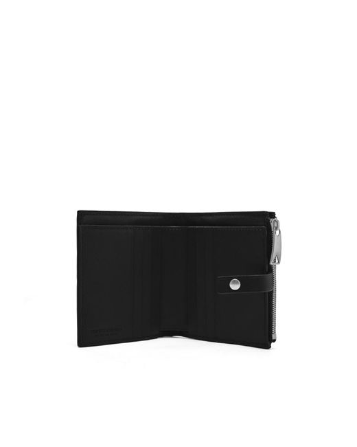 Bottega Veneta Black Intreciato Knitting Wallet