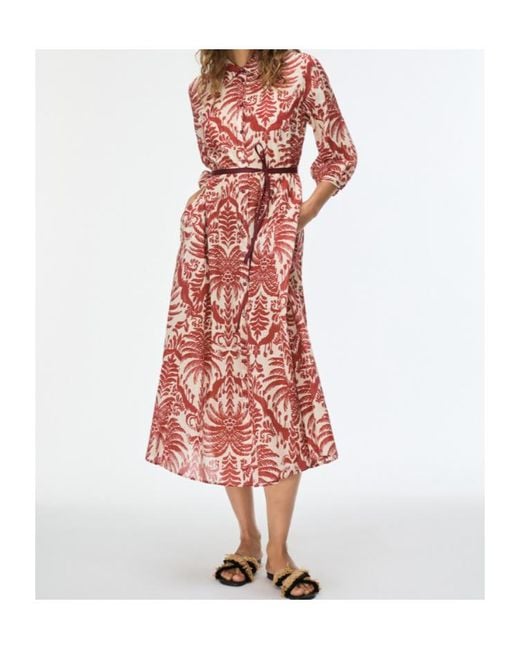 iBlues Flared, Figure-Skimming Dress