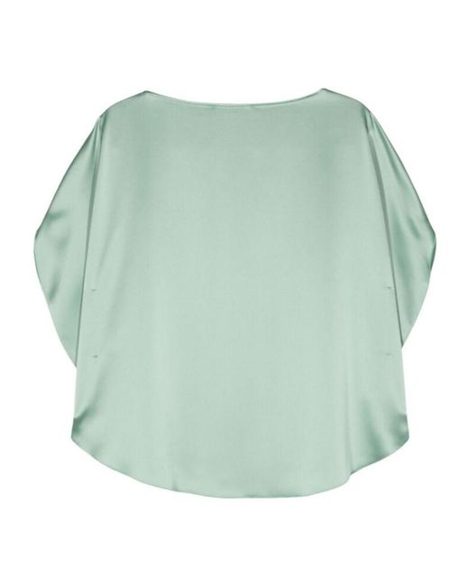Gianluca Capannolo Green Draped Blouse