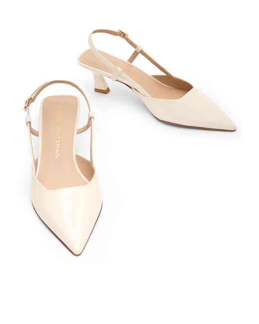 Stuart Weitzman Natural Vinnie 50 High-Heeled Sandals
