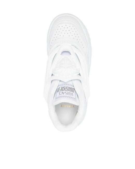 Versace White Odissea Low-Top Sneakers
