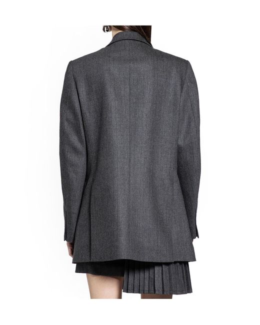 Coperni Gray Single-Breasted Long Sleeve Suit Jacket