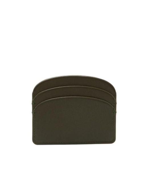 A.P.C. Green Demi Lune Cardholder