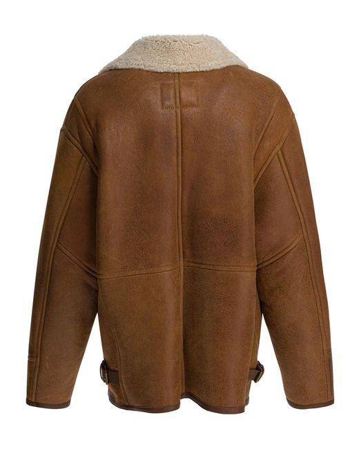 Isabel Marant Brown "adelina" Shearling Jacket
